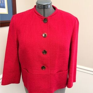 Talbots Vibrant Red Blazer